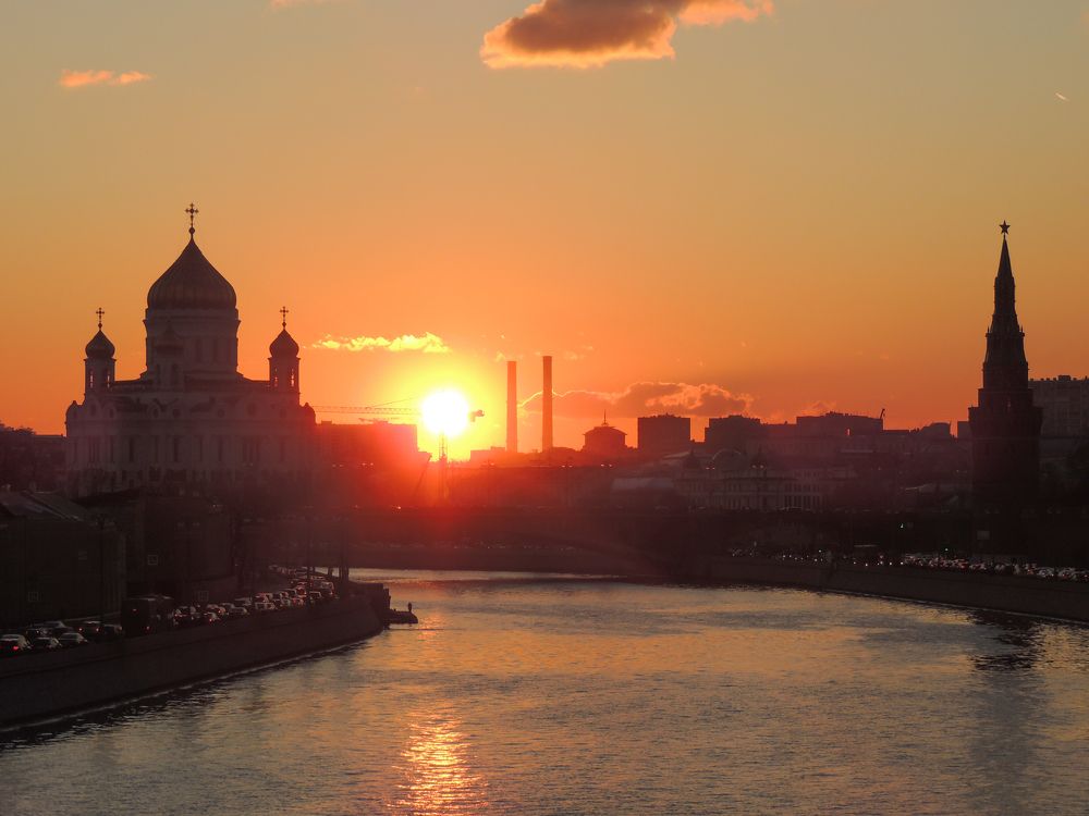 Закат в Москве