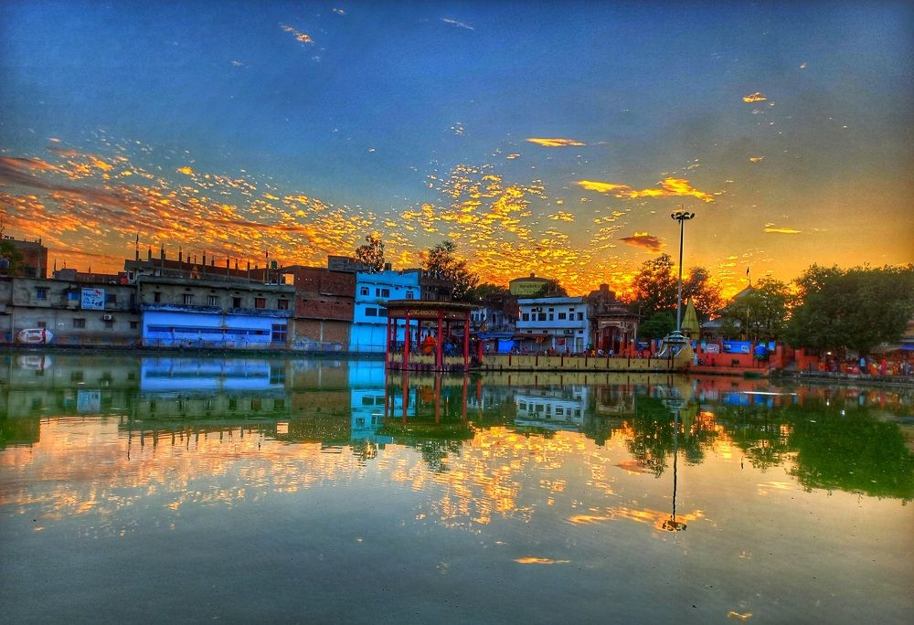 beauty seen at sunset time