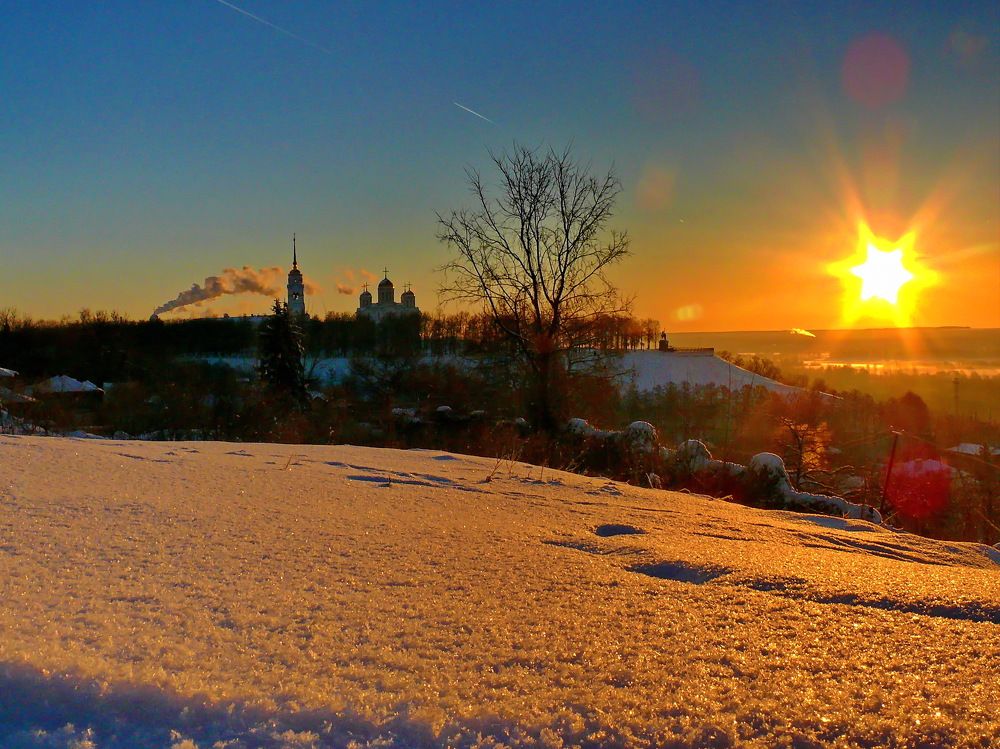 Зимний рассвет.