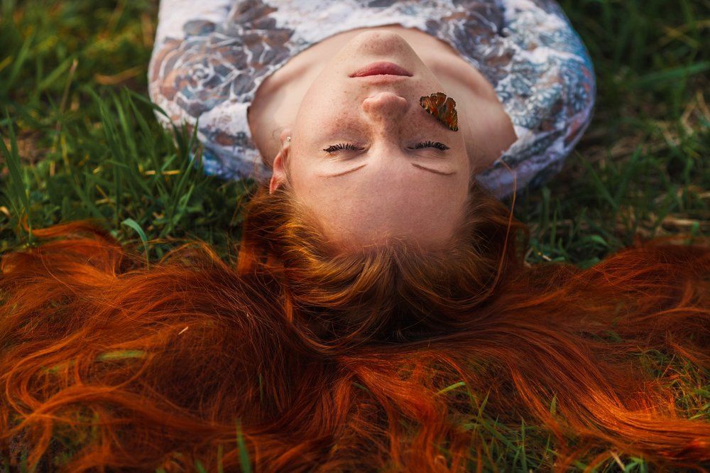 Девушка бабочка