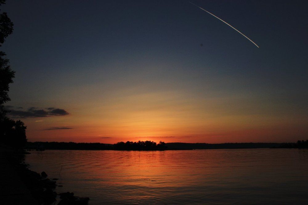 Закат на Волге