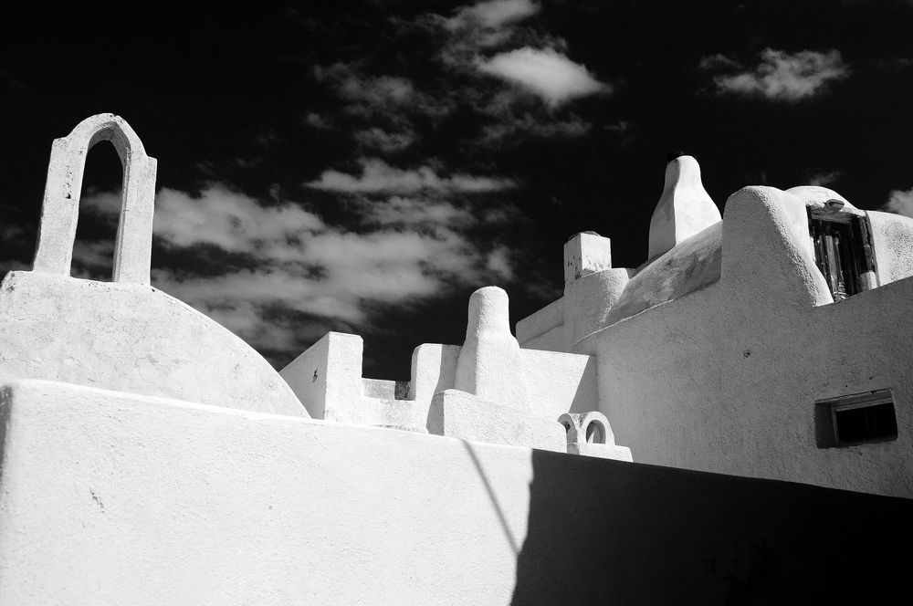 Chimneys, shadows and Sky