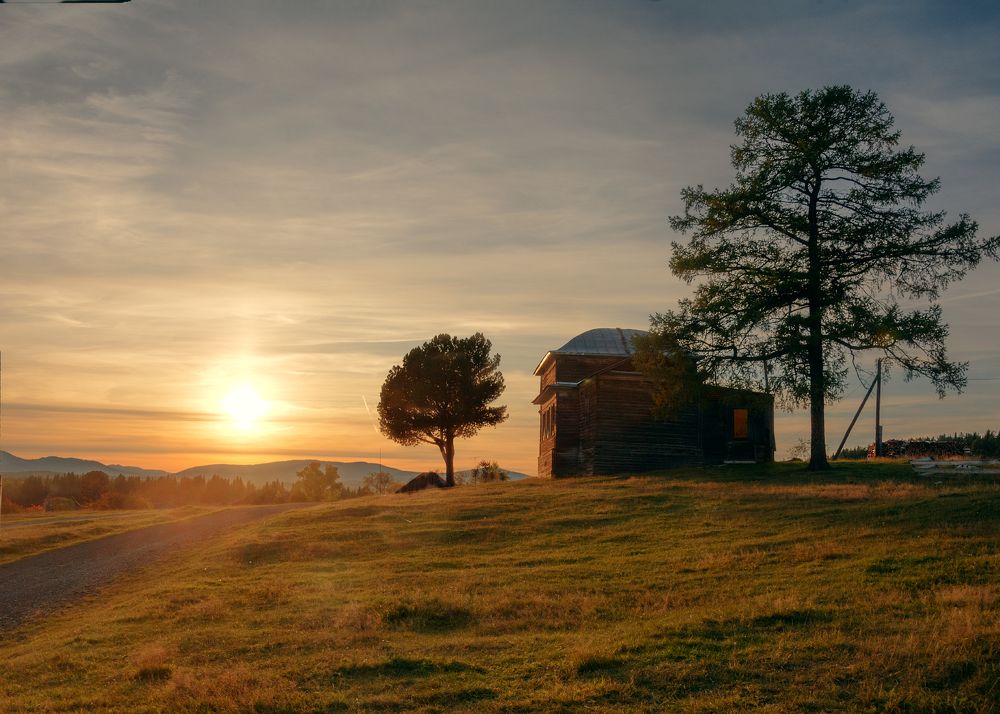 Вечер в деревне