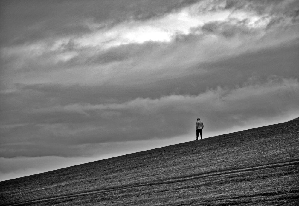 Alone on the hill