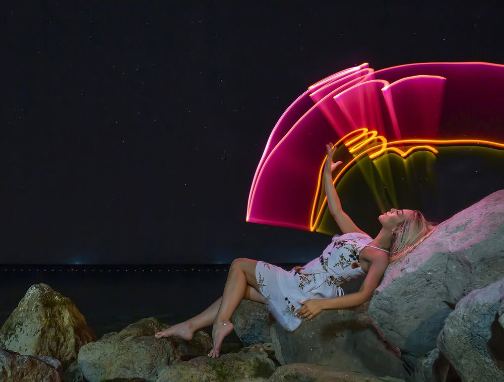 She lights up the dark