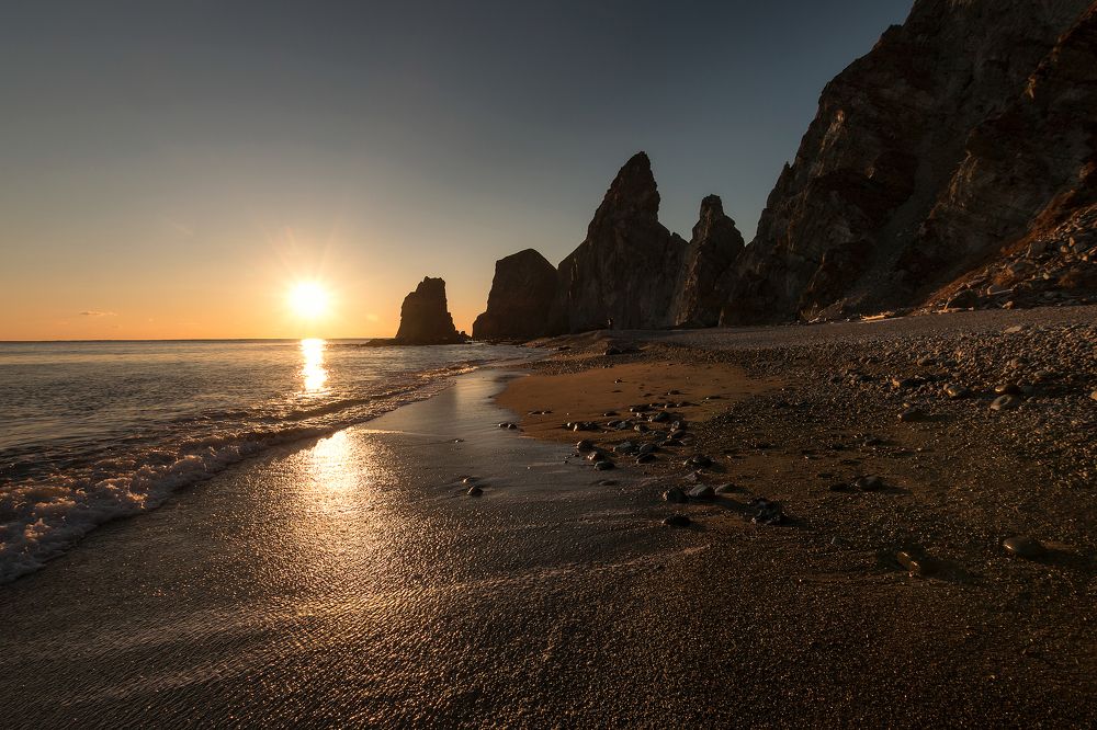 Утро на берегу Японского моря