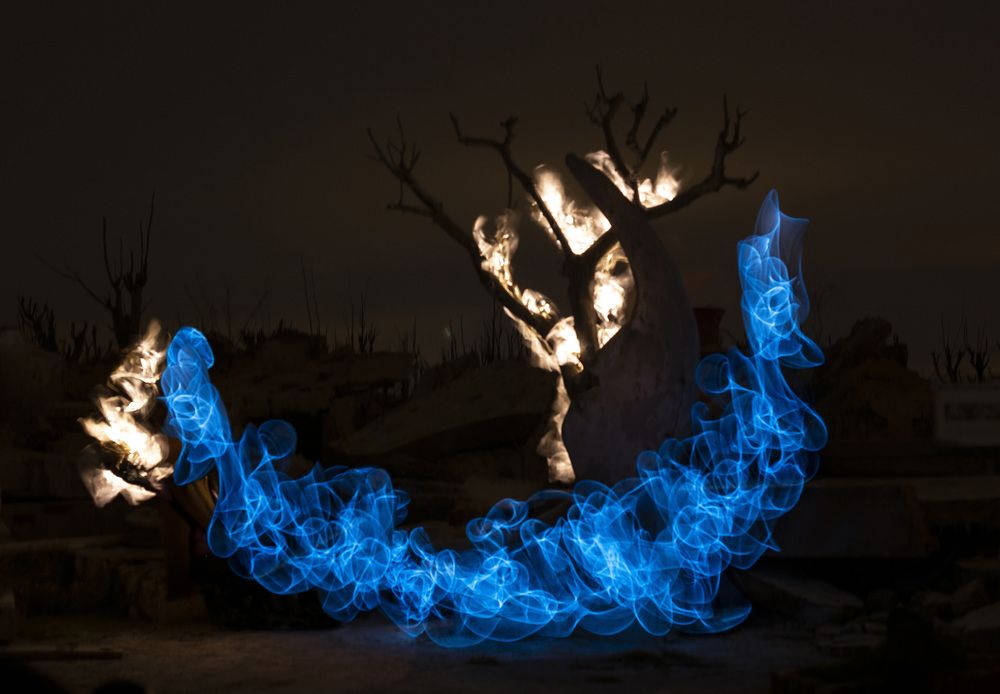 The End - Light Painting