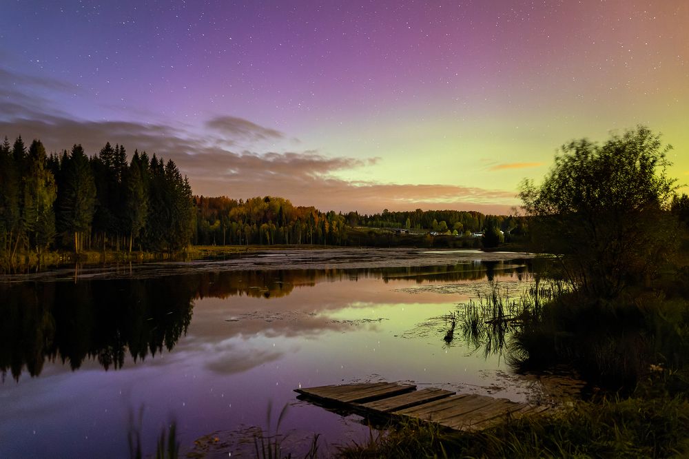 Слабое северное сияние