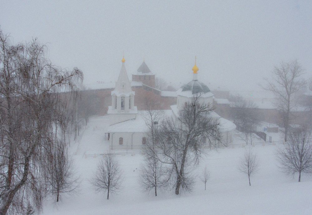 Зима в городе.