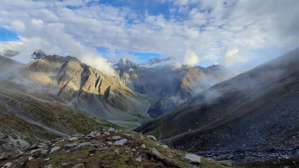 Mountains in the clouds