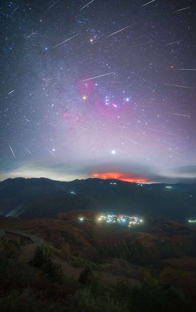 Cosmic fireworks in the red land