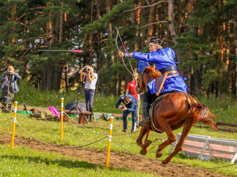 Момент отлета стрелы