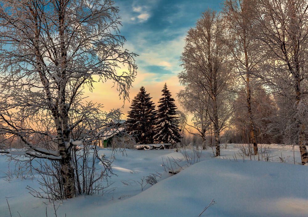 Зимний вечер.