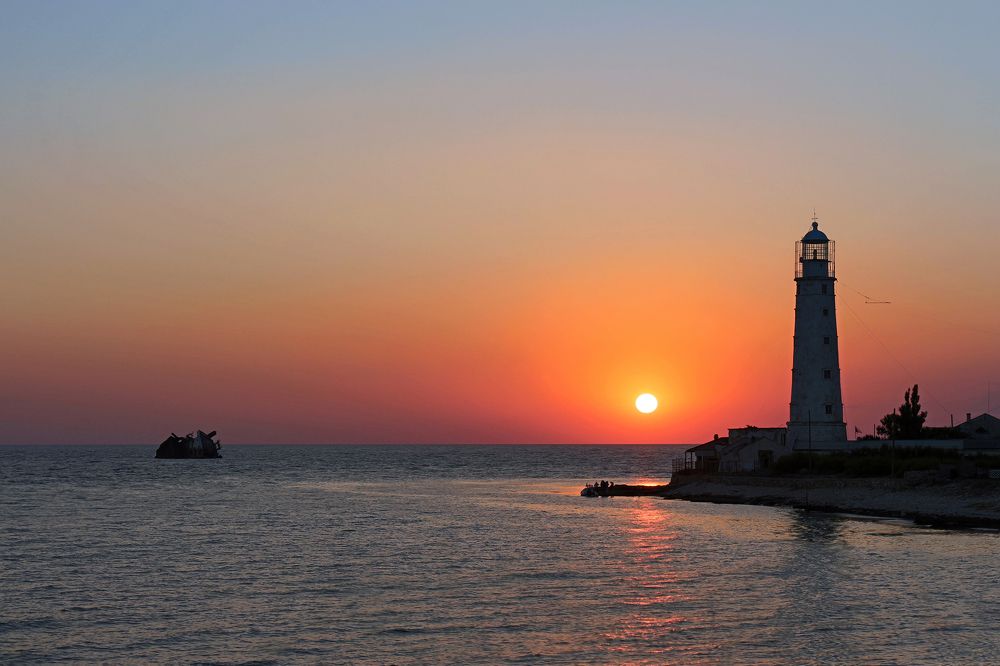 Закат на Тарханкуте