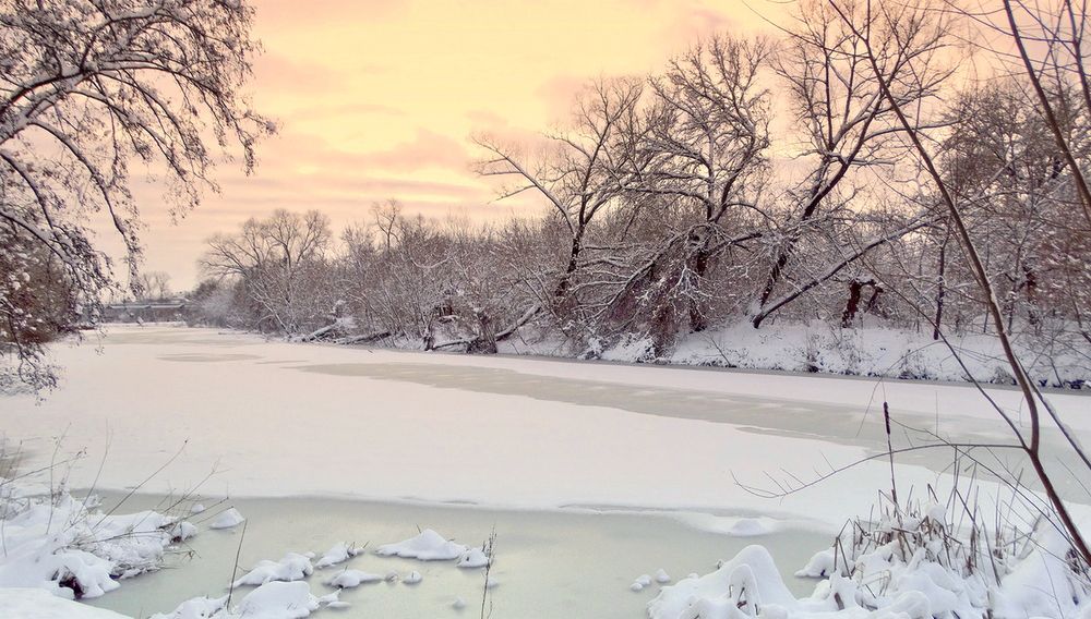 К утру природу засыпало снегом