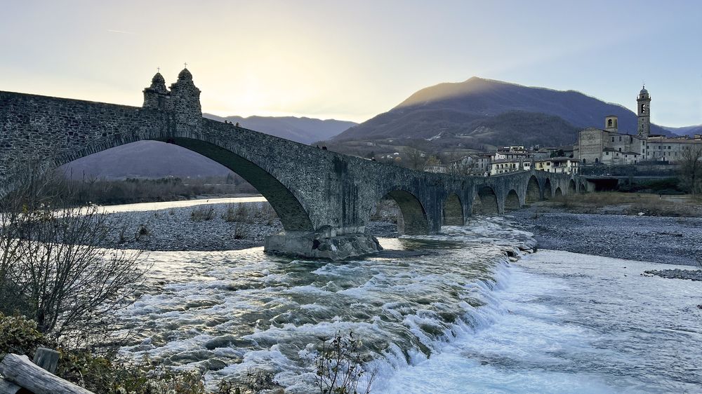 Il fiume Trebbia a Bobbio