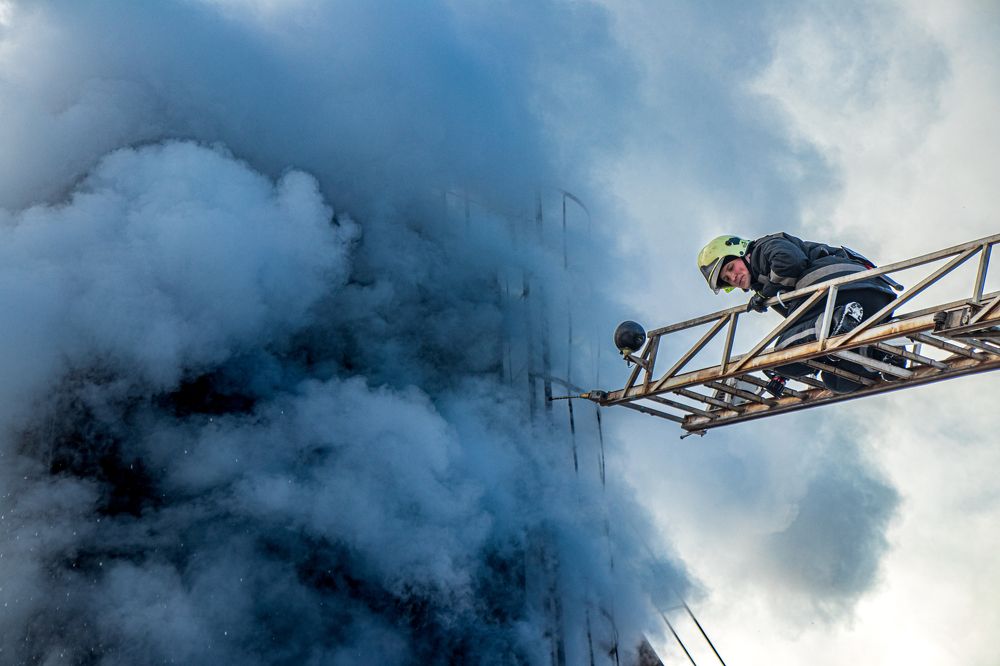 The Ukrainian firefighter