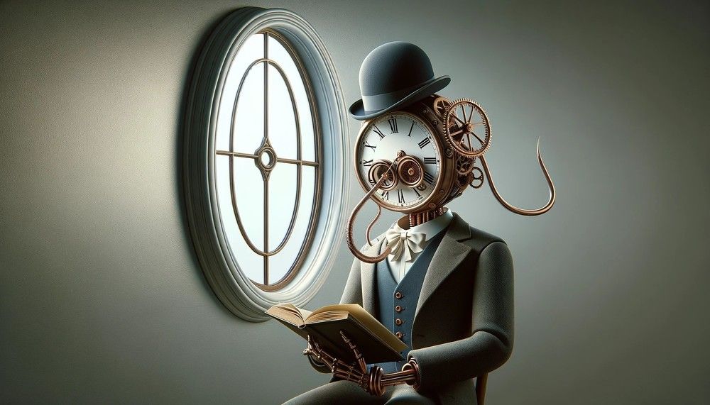 The man who reads. Человек, который читает.