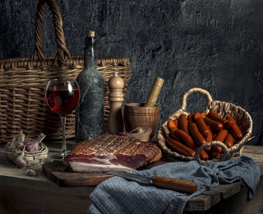 Натюрморт с ветчиной