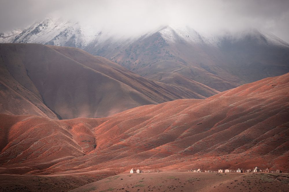 Muslim Cemetery in Kyzyl-Oy, Kyrgystan