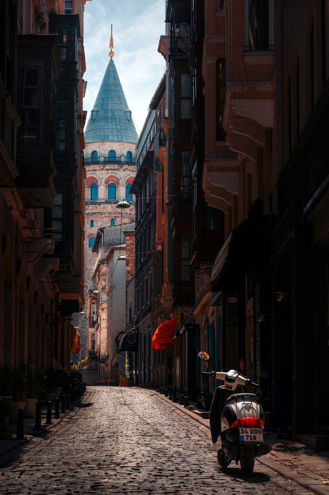 Silhouette of Majesty: Istanbul's Galata Tower