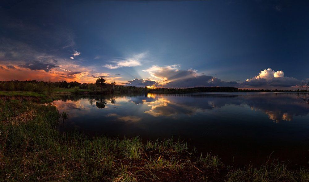 закат в Тригорье..