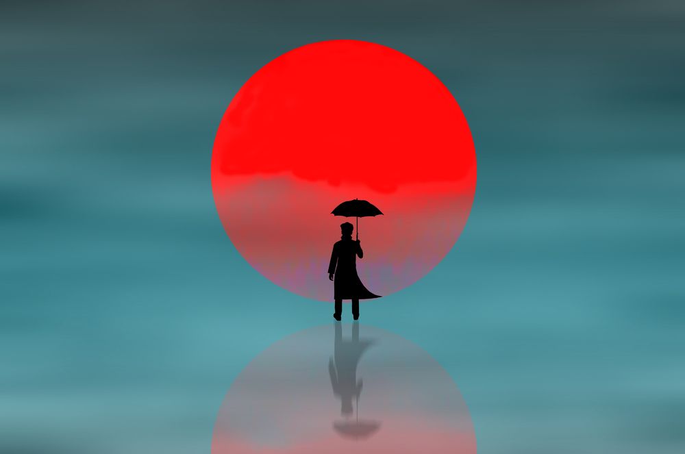 In the arms of sunset