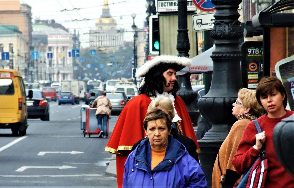 Петр Великий на Невском.