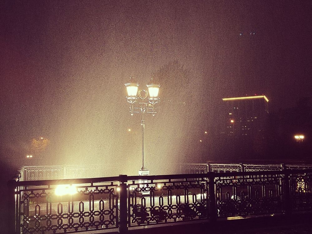 Ночь, улица, фонарь, дождь