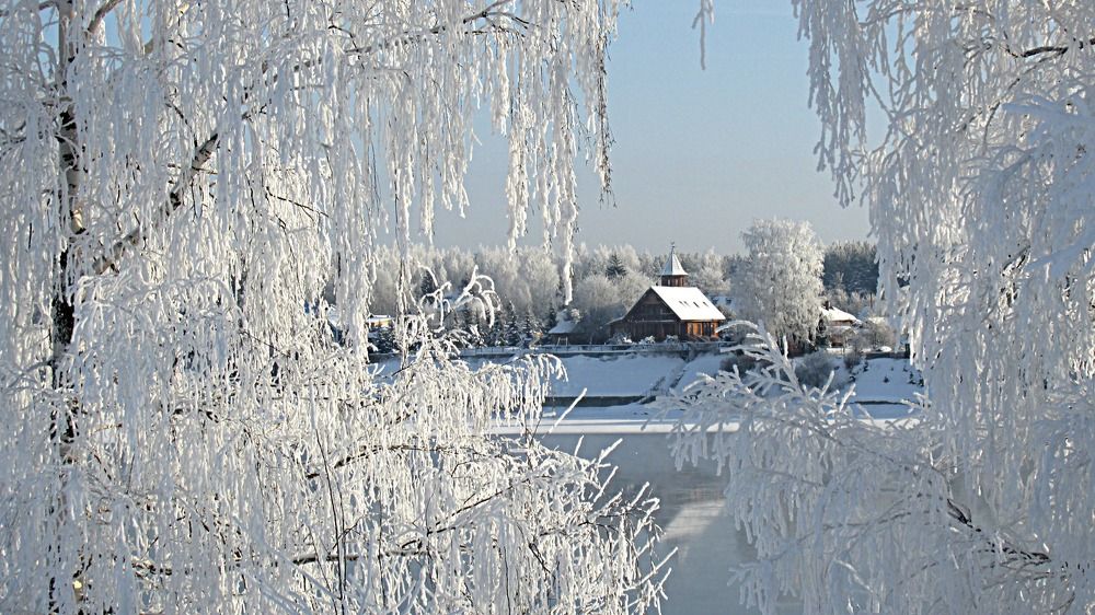 Морозное утро.