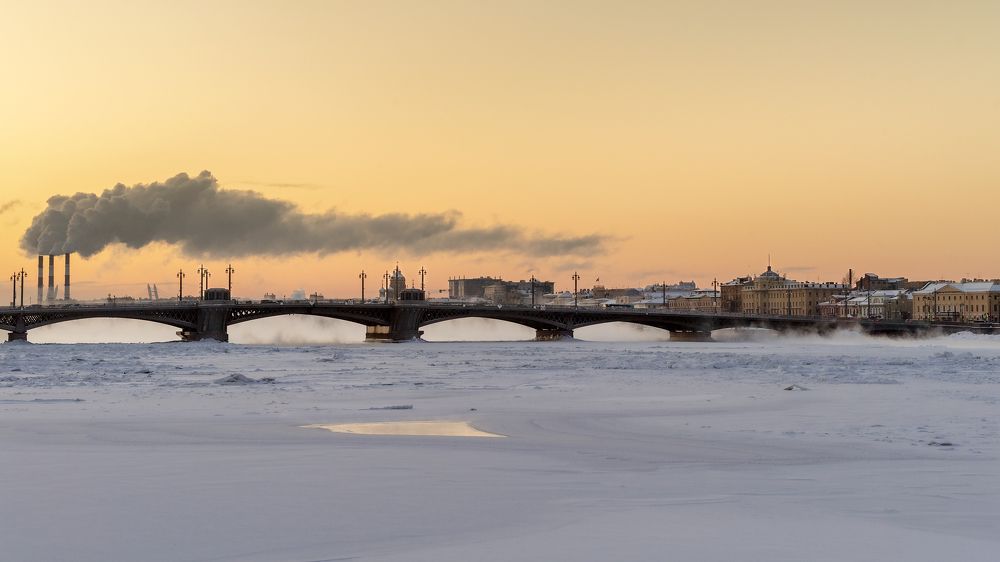 Морозный закат