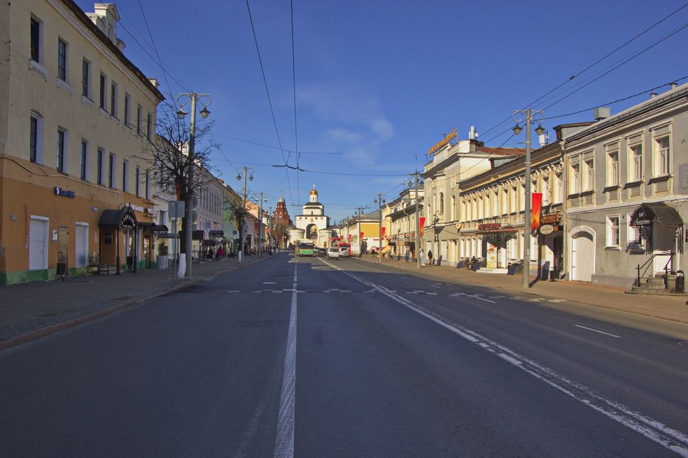 Утро в городе.