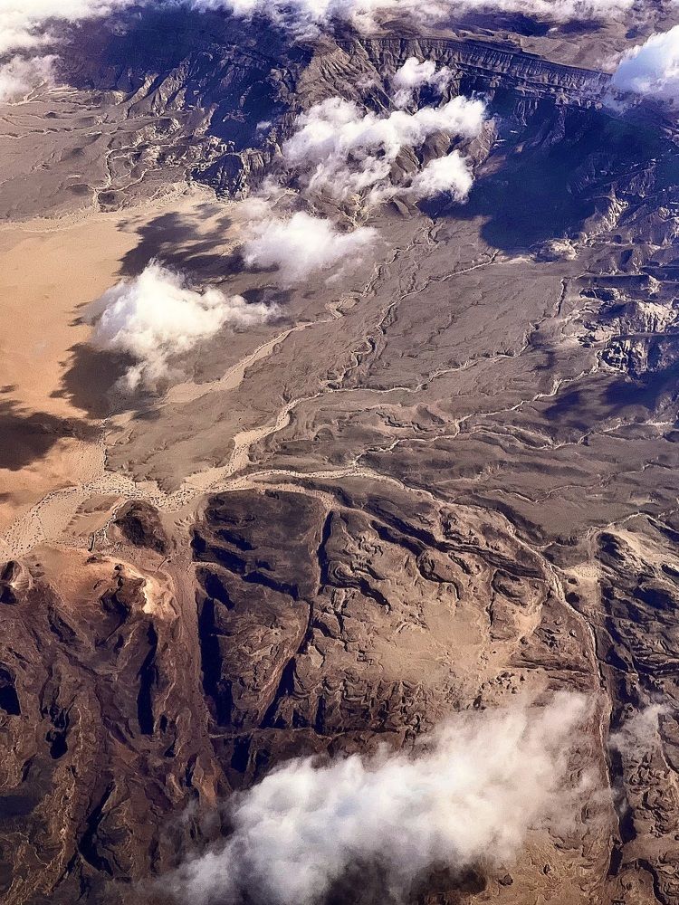 a bird's eye view of the earth