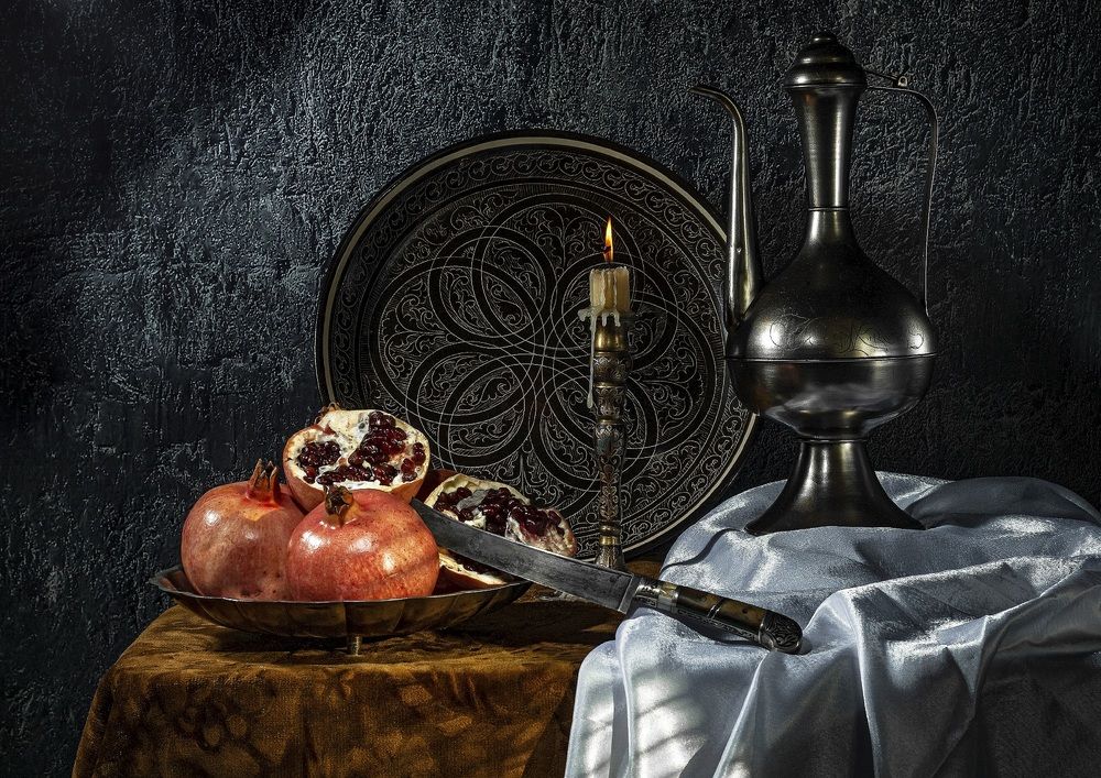 Этюд с гранатом