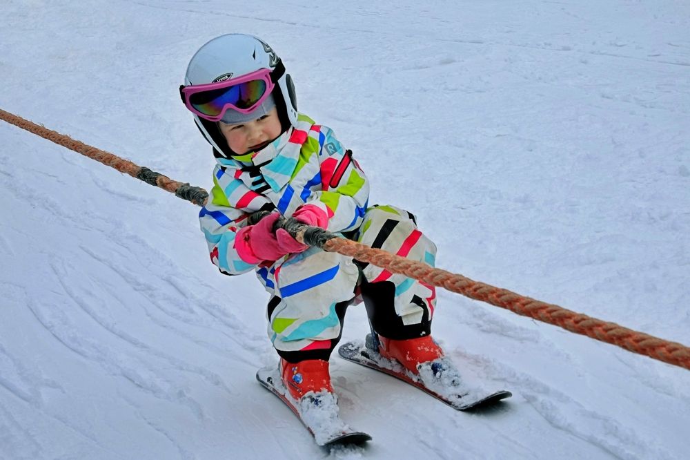 На подъёмнике