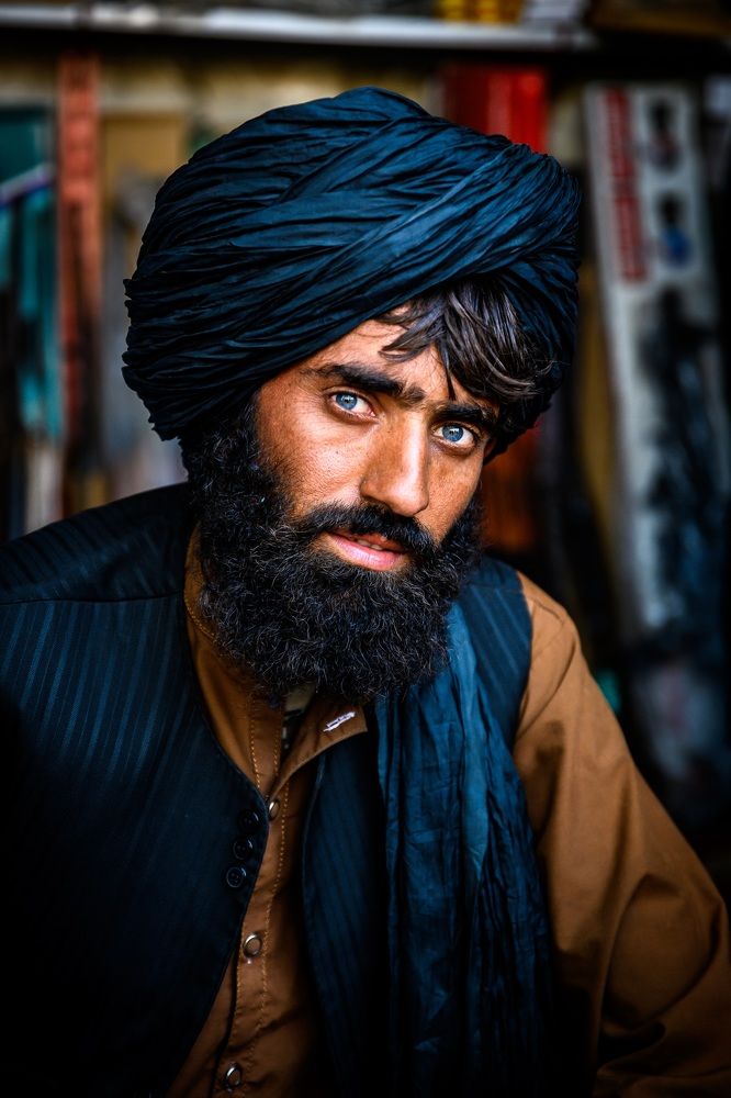 Taliban with blue eyes