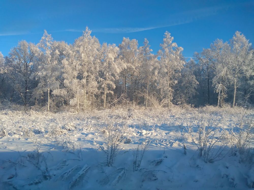 А за городом зима