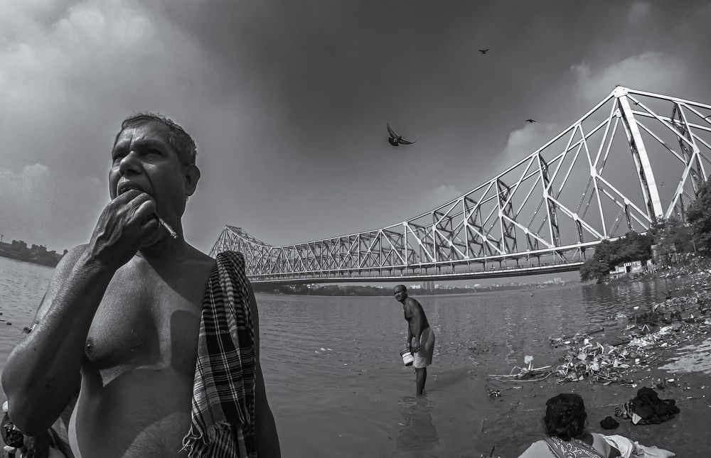 Brush Strokes by the Bridge