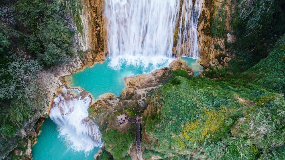 Водопад Чифлон. Мексика