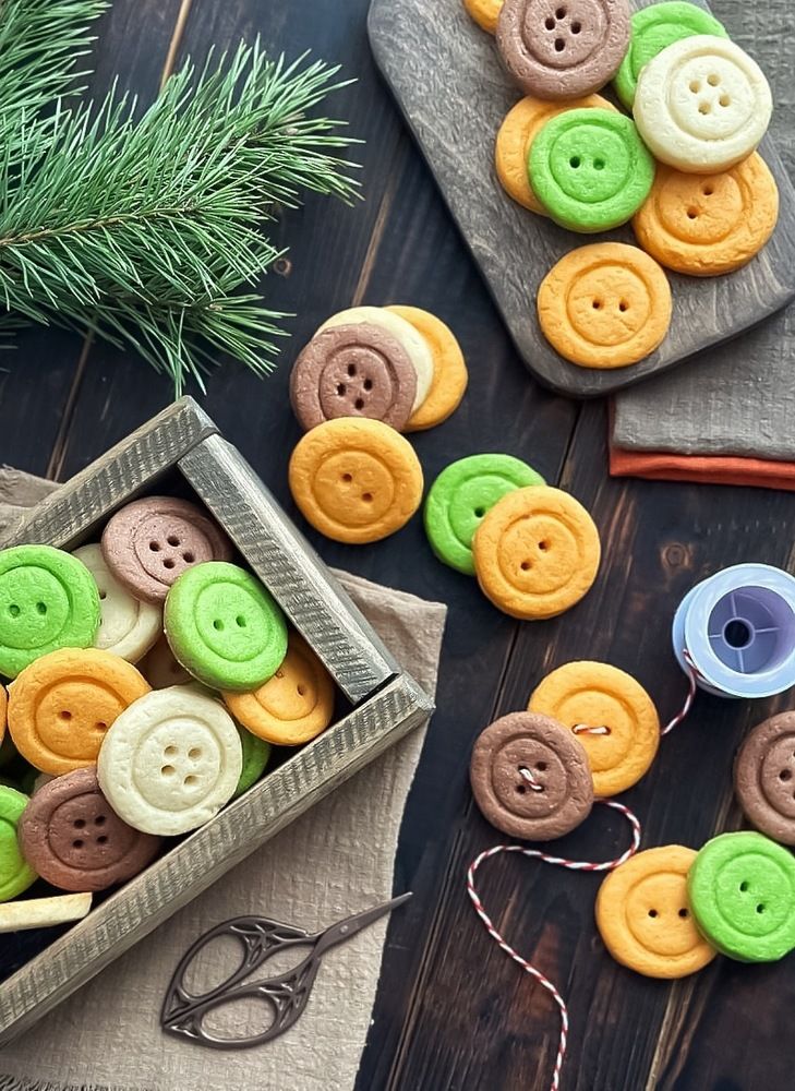 Новогодние пуговки