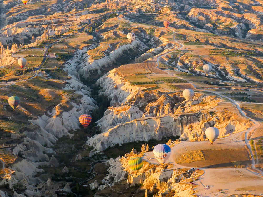Hot air balloons over Cappadocia
