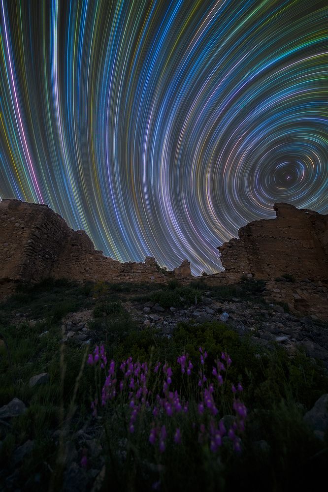 Startrails above Chera's Castle