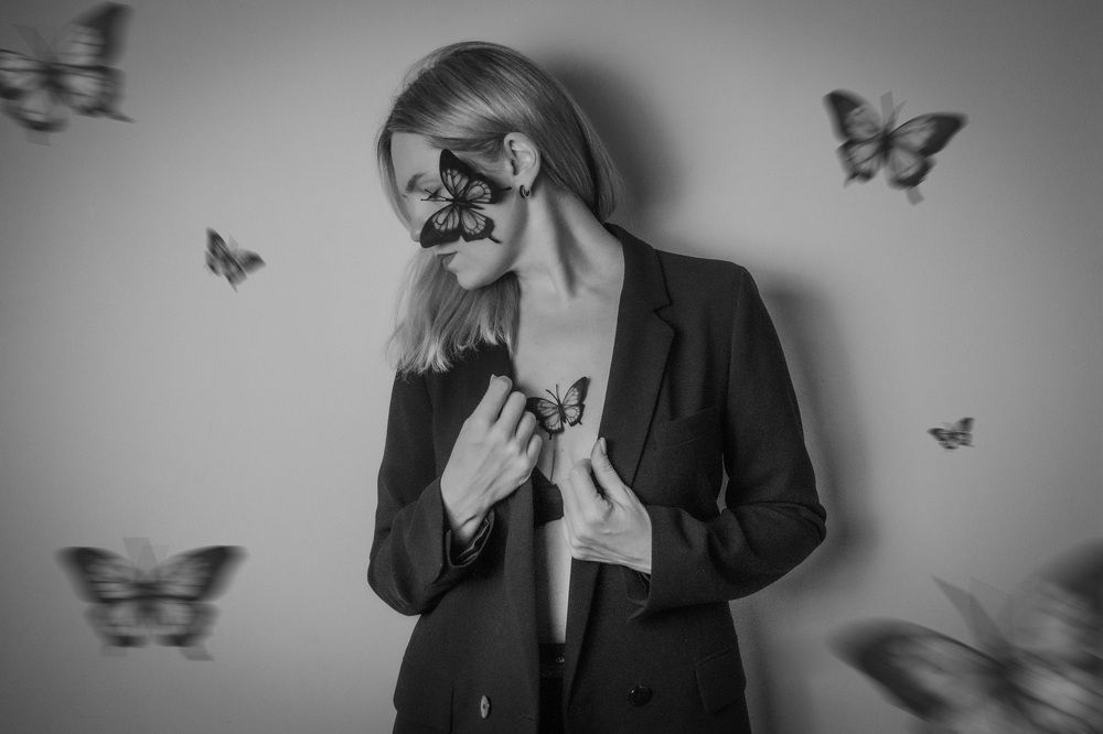 Among the butterflies