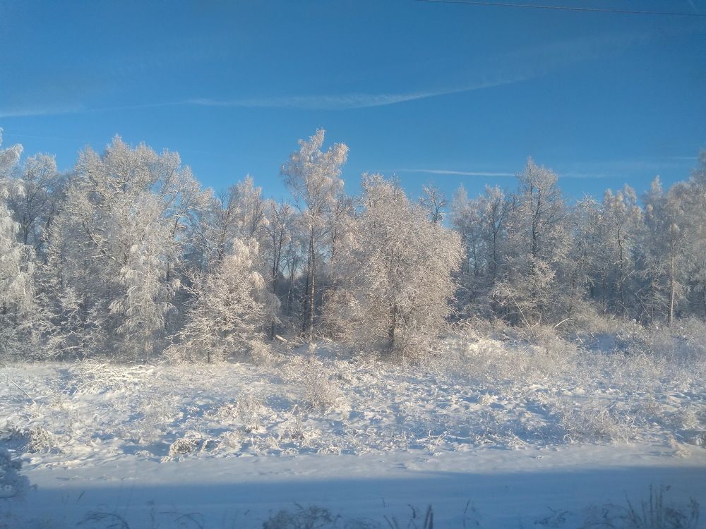 А за городом зима