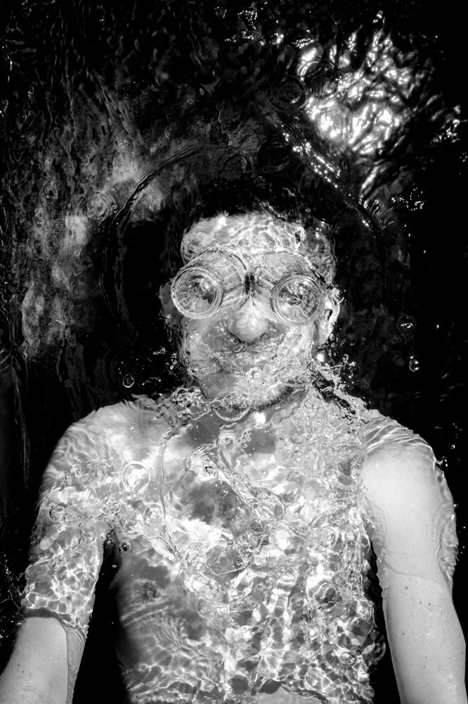 Alcohol. (self-portrait)