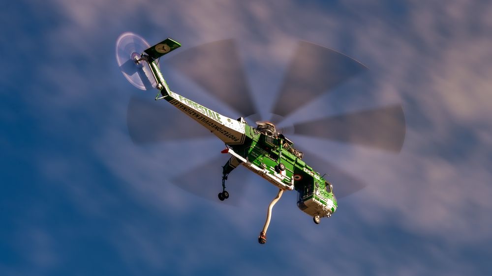 SKYCRANE S-64F FORESTALE TURIN ITALY