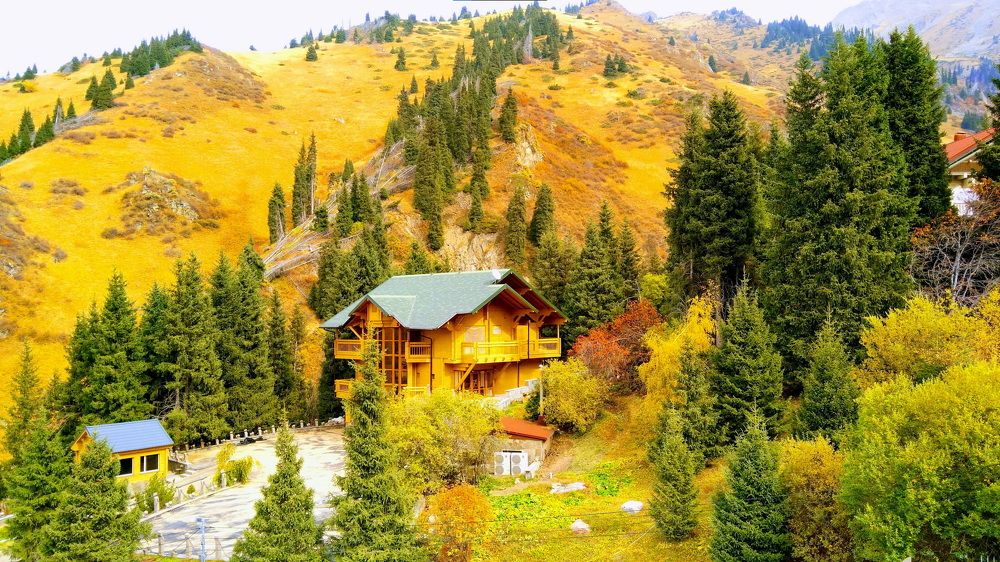 Горная деревня. Урочище Медео, Алма-Ата