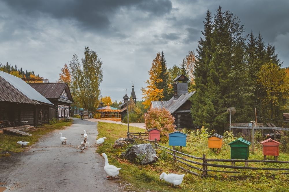 Пасмурный день. Сентябрь на земле Постникова.
