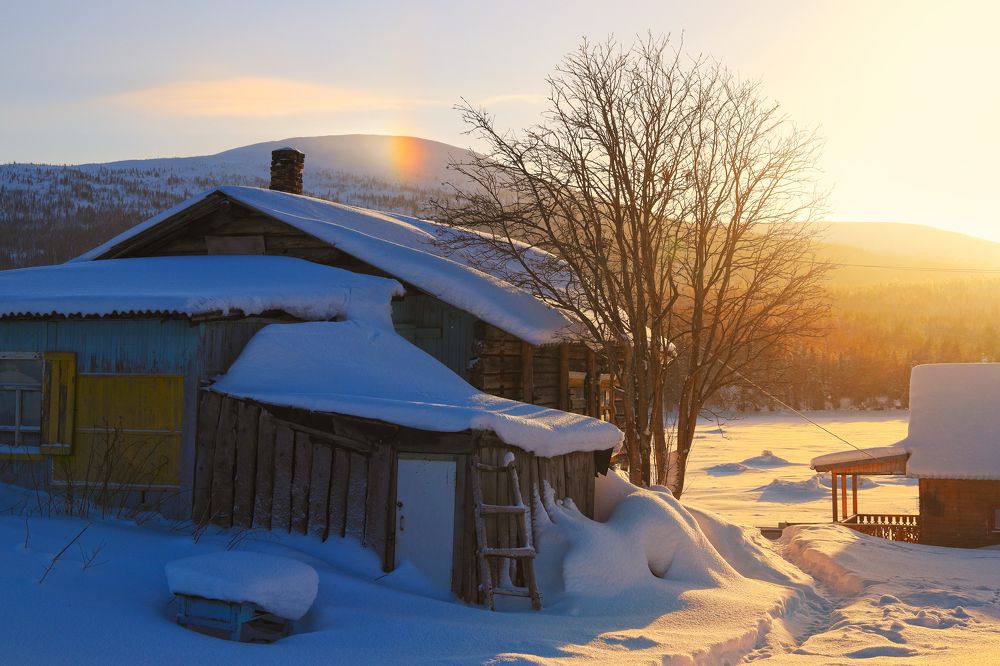 Солнечный день в Колвице. Мурманская область.