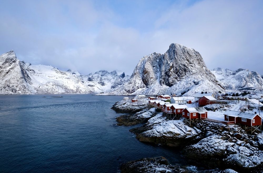 Village on an island